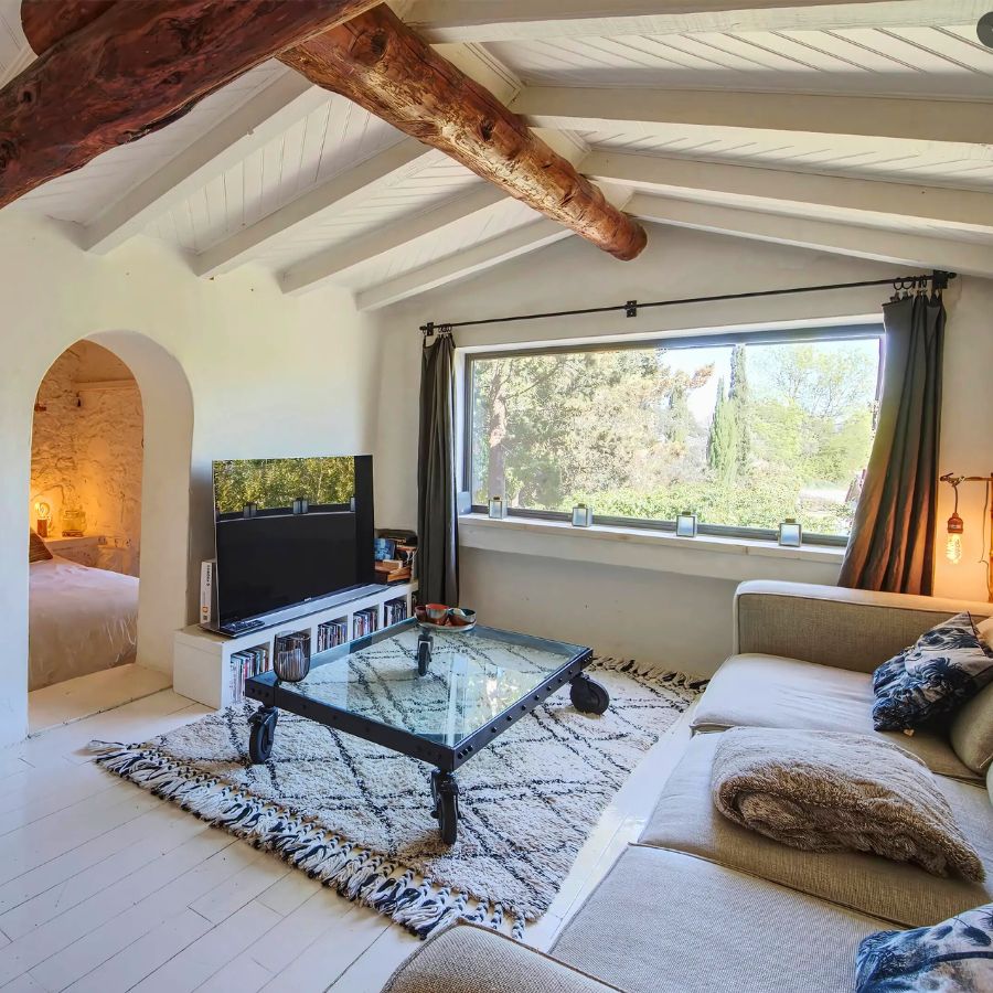 Séjour tout confort – Salon chaleureux chambre d’hôtes Maussanne les Alpilles