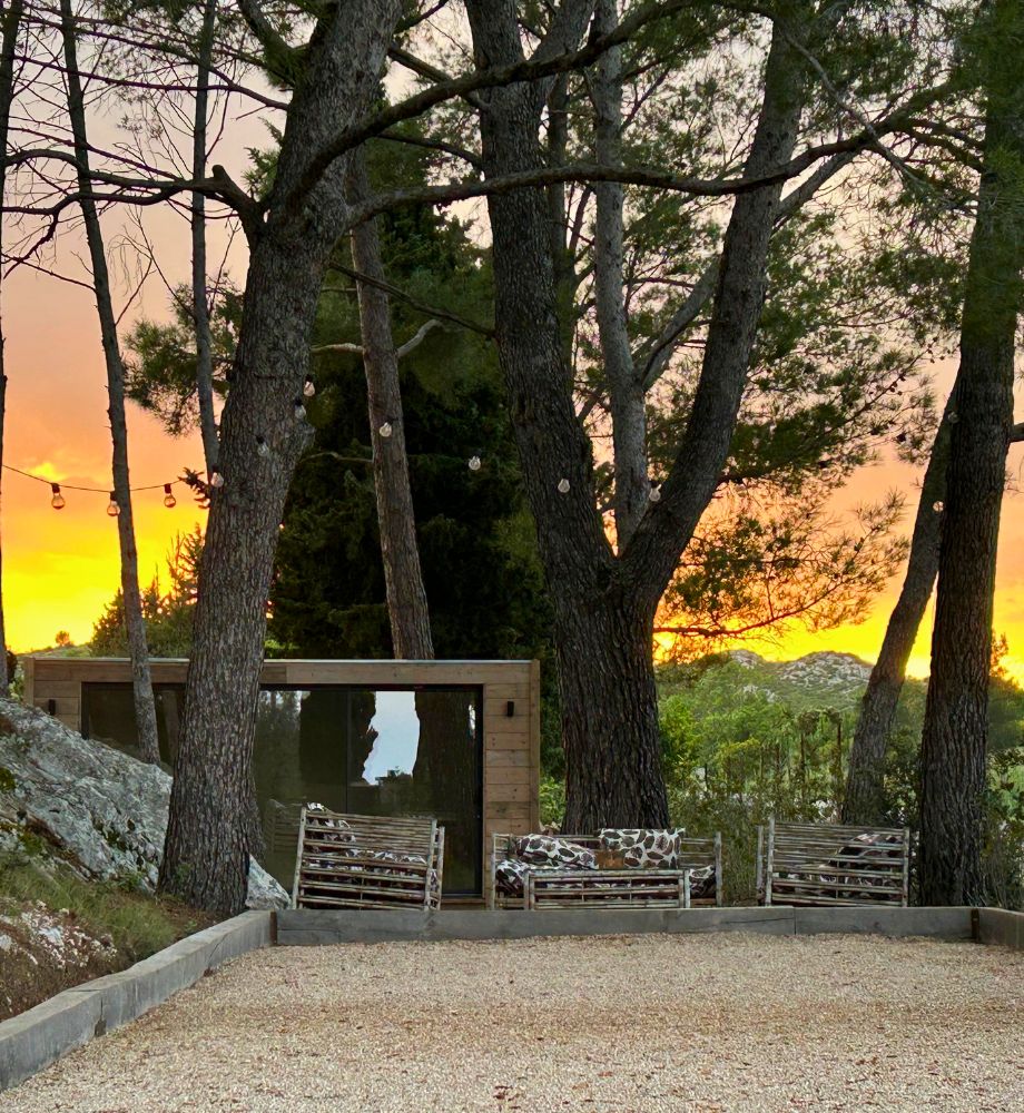 Terrain de pétanque maison de vacances Luberon